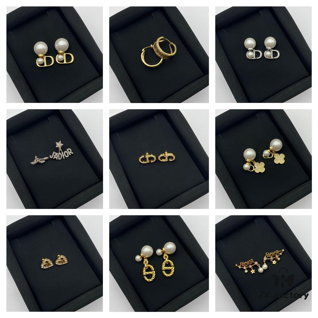 Dior Classic Stud Earrings Collection Combined Image
