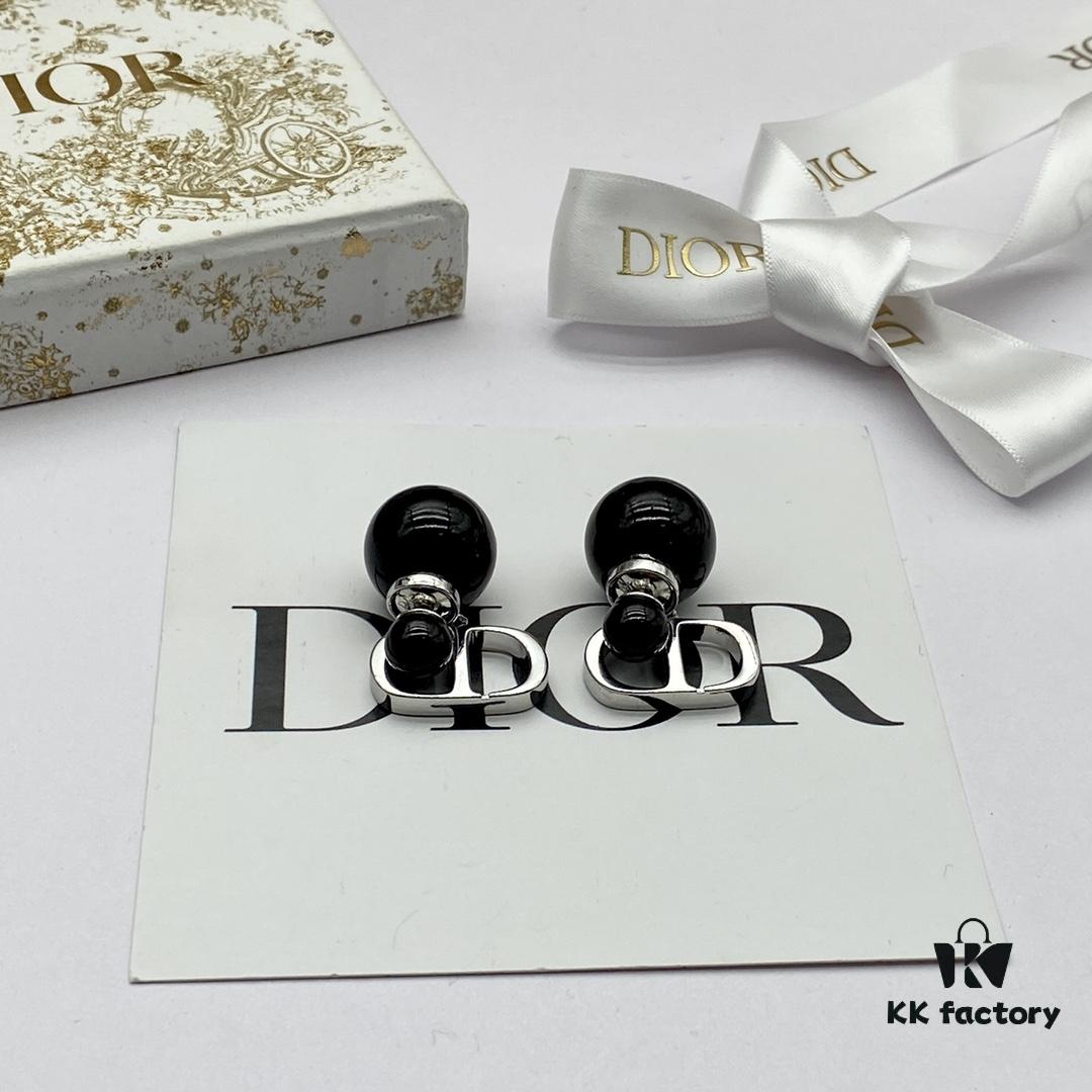 Dior New CD Nose Ring Stud Earrings
