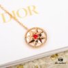 Dior Compass Diamond-Paved Pendant Necklace