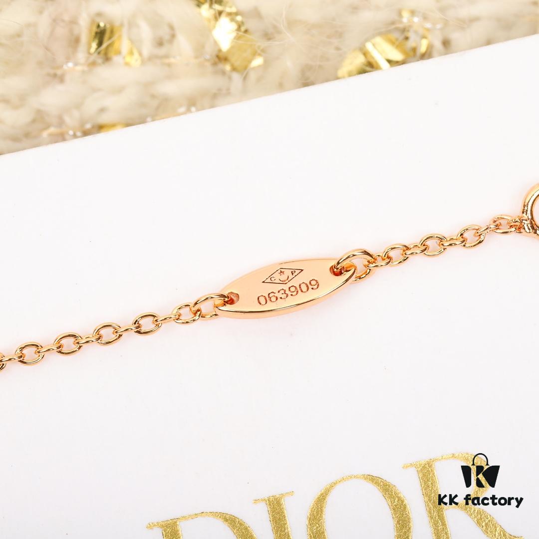 Dior Compass Diamond-Paved Pendant Necklace