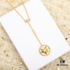 Dior Eight-Pointed Star Compass Diamond-Paved Pendant Necklace