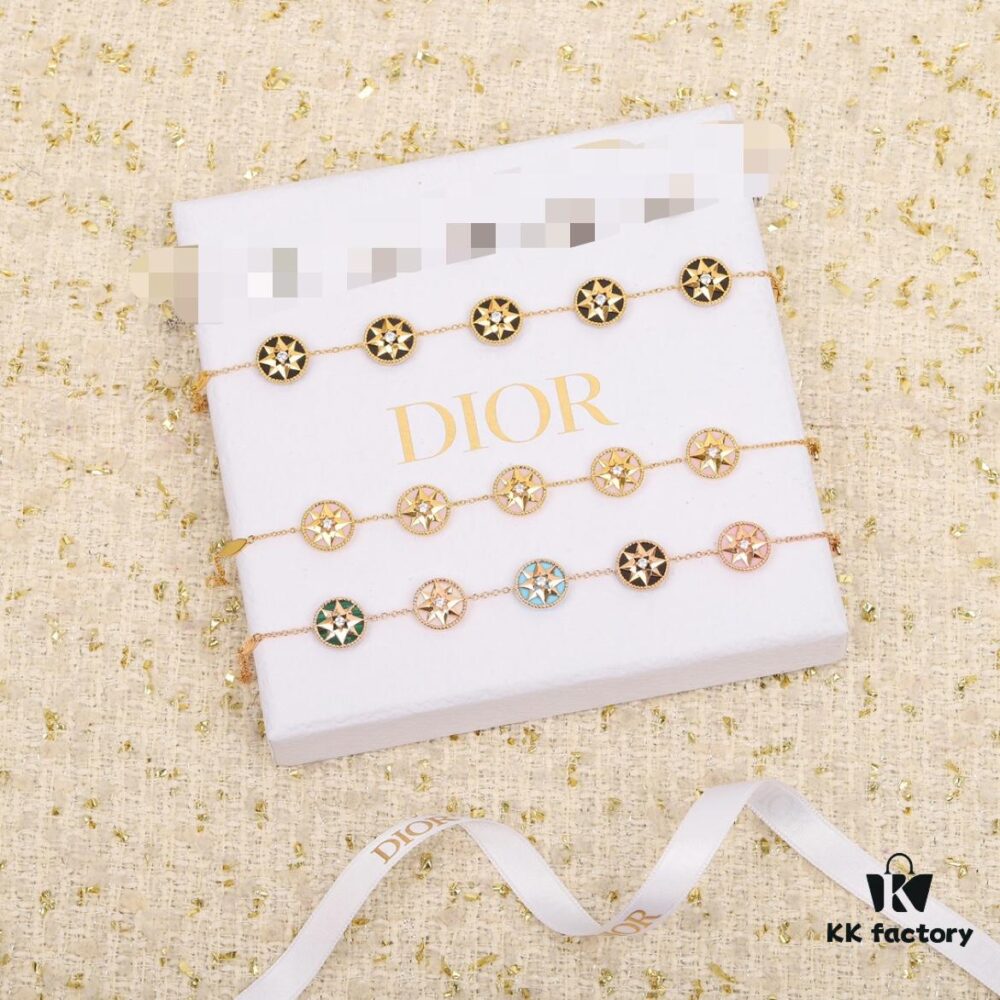 Dior Eight-Pointed Star Compass Braided Bracelet