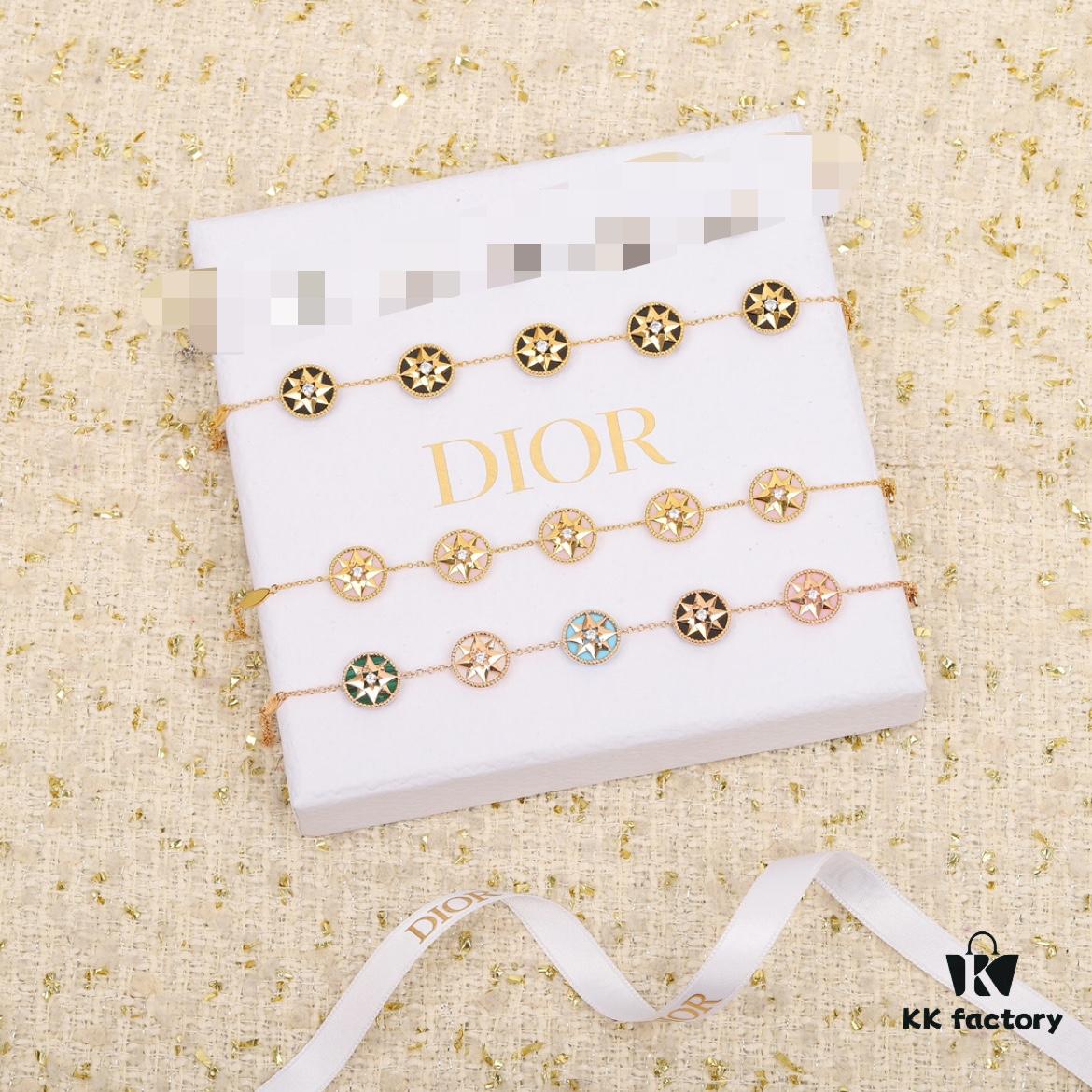 Dior Eight-Pointed Star Compass Braided Bracelet