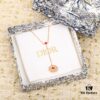 Dior Compass Diamond-Paved Pendant Necklace