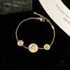 Rose des Vents Golden Eight-Pointed Star Compass Bracelet