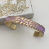 Dior 23 Year Code Amethyst Purple Enamel Diamond-Paved Ring Set with Bracelet