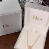 Dior Eight-Pointed Star Compass Mother-of-Pearl Necklace Wearing Image