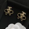Xiaoxiang New Model Bow Double C Stud Earrings 3