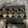 Xiaoxiang New Vintage-Style Black Gold and Pink Gold Earrings Hook