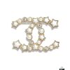 CHANE New Style Pearl-Inlaid Diamond Five-Pointed Star Brooch