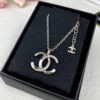 CHANE New Style Collarbone Chain with Twisted Edge and Rhinestone Detail Necklace