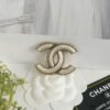 Xiaoxiang New Arrival Vintage Gold Double C White Elegant Brooch 🍂✨