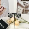 Xiaoxiang New Arrival Antique Silver and Antique Gold Black Fine Sparkle Four-Leaf Clover Stud Earrings