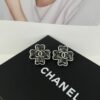 Xiaoxiang New Arrival Antique Silver and Antique Gold Black Fine Sparkle Four-Leaf Clover Stud Earrings