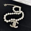 New Arrival Xiaoxiang White Resin Double C Pearl Necklace ✨✨