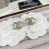 CHANE New Arrival Small Pearl Double C Diamond-Inlaid Stud Earrings