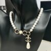 Xiaoxiang New Model Coco Pearl Double C Pendant Necklace