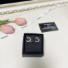 Xiaoxiang New Arrival Enamel Black and Gold Two-Tone Double C Stud Earrings Minimalist ✨✨
