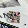 CHANE New Style Square 24S Pink Double C Heart Pearl Multi-Element Brooch