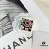CHANE New Style Square 24S Pink Double C Heart Pearl Multi-Element Brooch