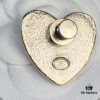 CHANE New 24S Pink Camellia Pearl Heart ❤️ Brooch