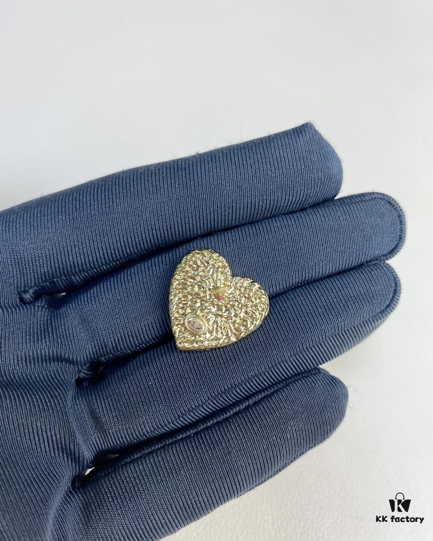 Chanel New Arrival Black Enamel Heart Earrings