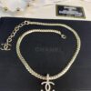 Xiaoxiang New Arrival Metal Chain Snake Bone Double C Pendant Necklace