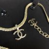 Xiaoxiang New Arrival Metal Chain Snake Bone Double C Pendant Necklace