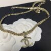 Xiaoxiang New Arrival Metal Chain Snake Bone Double C Pendant Necklace