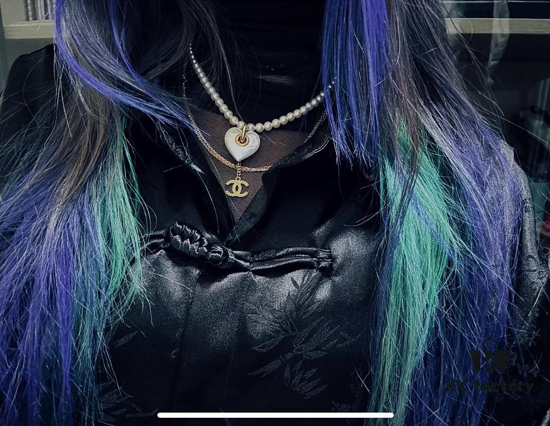 Chic New Arrival Heart-Shaped White Peach Resin Pearl Necklace 💖✨