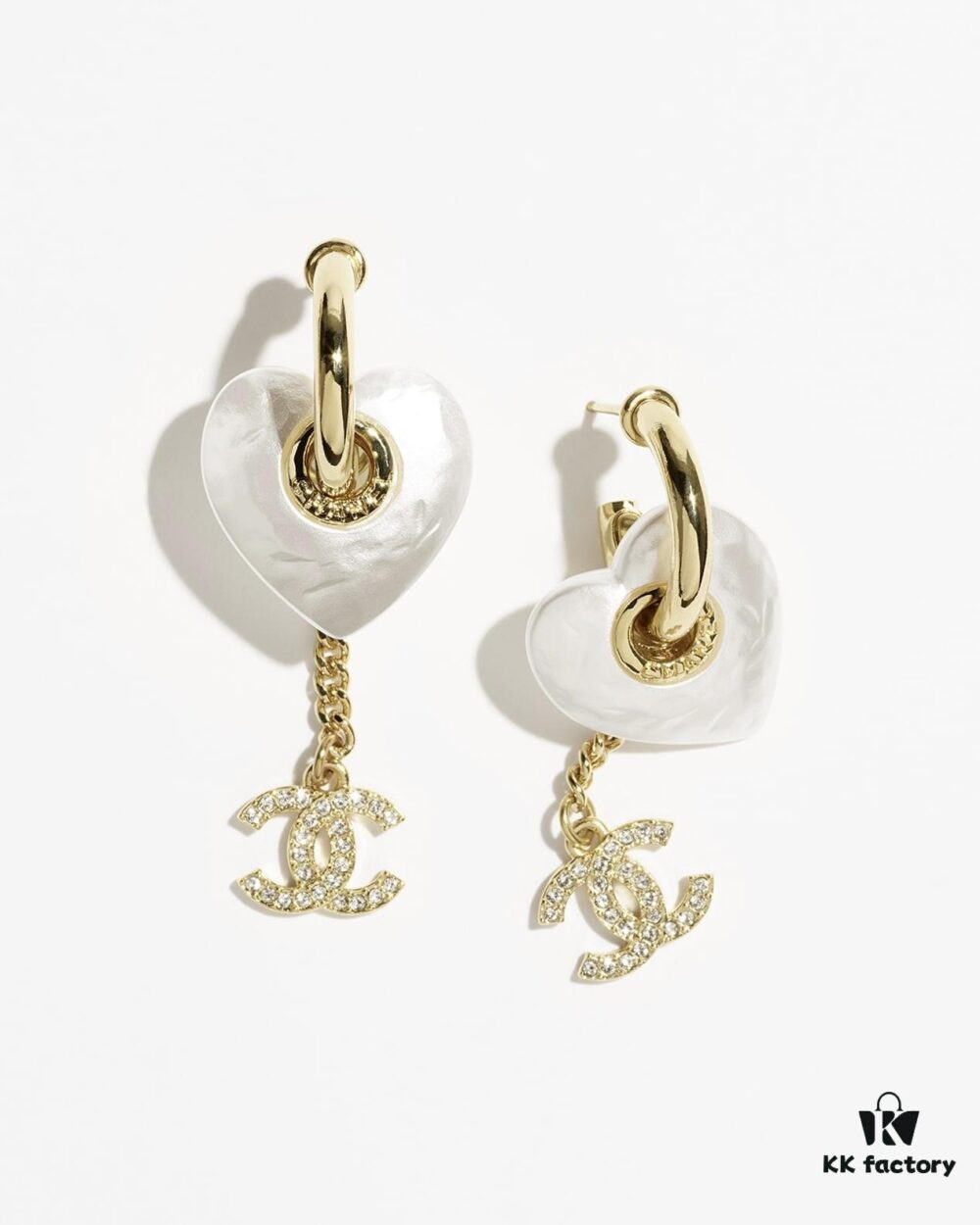 CHANE New Style Resin Heart Pierced Hook Earrings