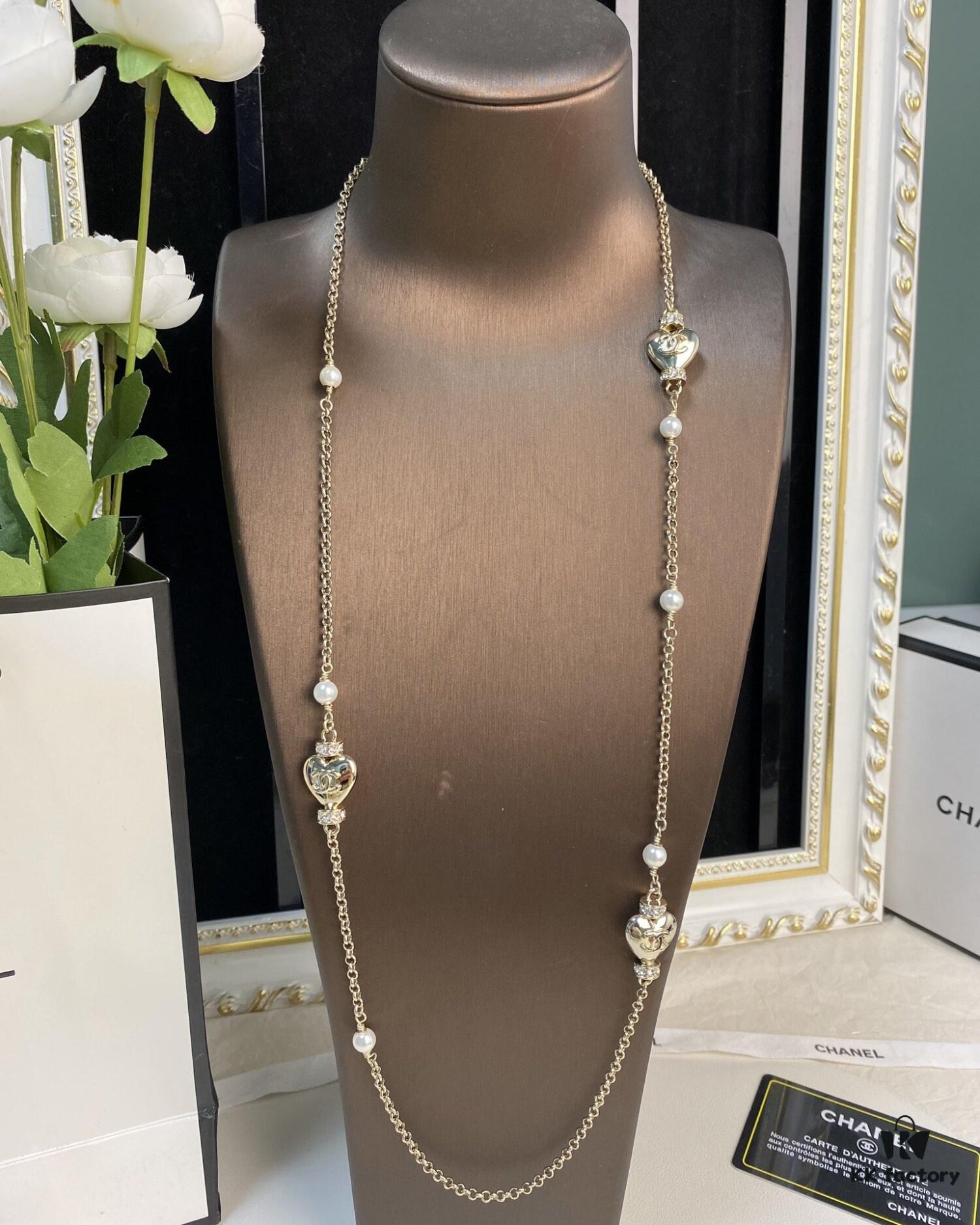 Xiaoxiang New Arrival Smooth Heart Pendant Minimalist Necklace Sweater Chain