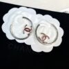 Xiaoxiang New Style Drip Oil Half Circle Double-Sided Earrings