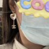 CHANE New Style Resin Heart Pierced Hook Earrings