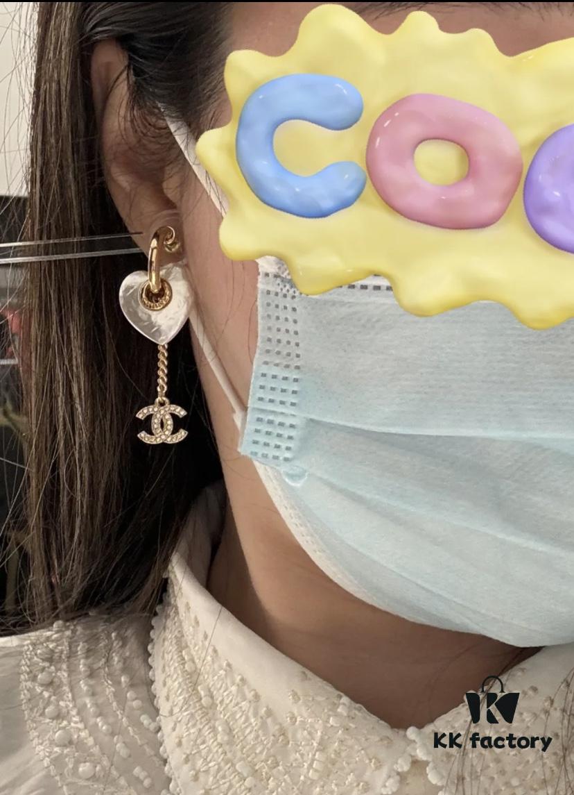 CHANE New Style Resin Heart Pierced Hook Earrings