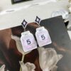 CHANE New Rhombus Pendant Perfume Bottle Resin Acrylic Stud Earrings