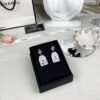 CHANE New Rhombus Pendant Perfume Bottle Resin Acrylic Stud Earrings