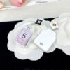 CHANE New Rhombus Pendant Perfume Bottle Resin Acrylic Stud Earrings