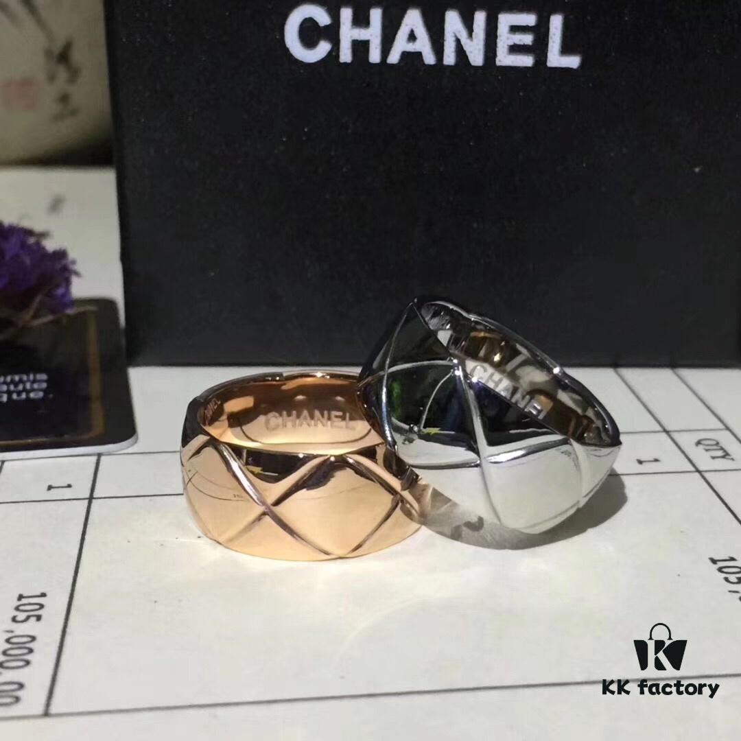Exquisite New Arrival: Ultra-Unique CHANEL COCO Crush Gold Diamond-Cut Ring