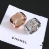 Chanel's Most Loved Star-Favorite Ring: COCO CRUSH Collection with Classic Quilted Pattern, 18K Gold-Plated Au 750 Craftsmanship, Full Range of Sizes in Rose Gold, Gold, and Silver