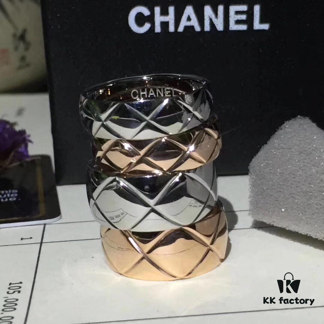 Exquisite New Arrival: Ultra-Unique CHANEL COCO Crush Gold Diamond-Cut Ring