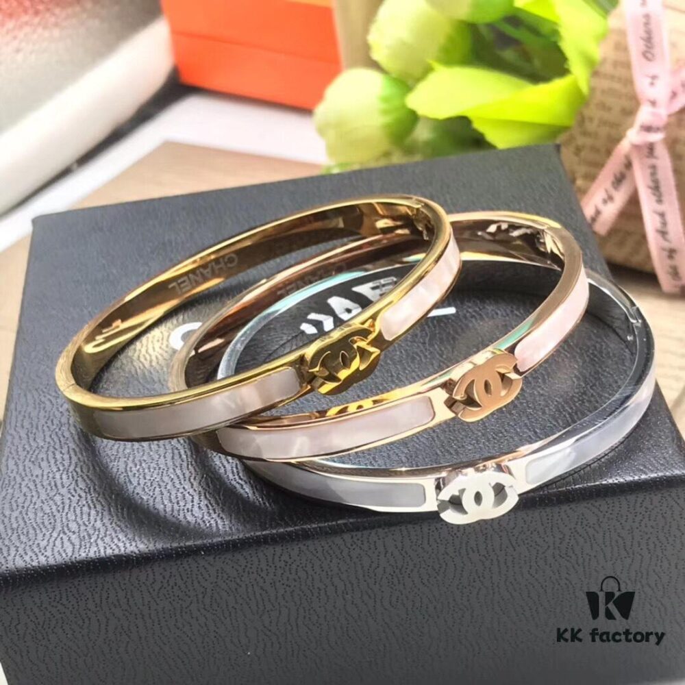 Chanel Bracelet - Natural Mother of Pearl, Exquisitely Sparkling, Hypoallergenic and Fade-Resistant