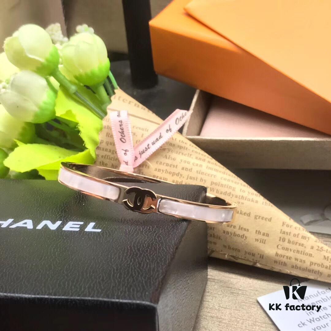 Chanel Bracelet - Natural Mother of Pearl, Exquisitely Sparkling, Hypoallergenic and Fade-Resistant