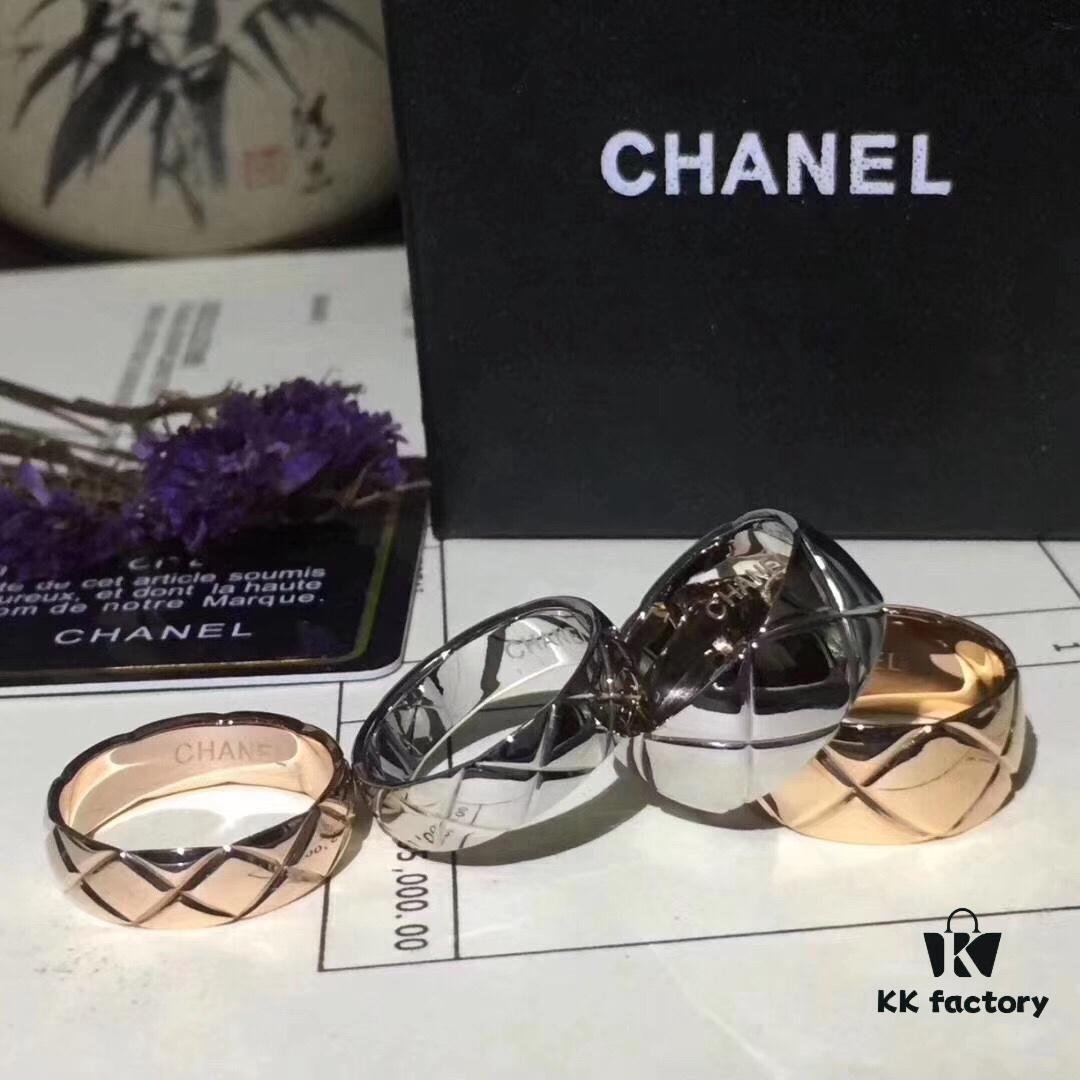 Exquisite New Arrival - Ultra-Unique CHANEL COCO Crush Gold Diamond-Cut Ring, Highly Recommended Across Top Apps and Websites, Perfect Replication of Counter Version, Ideal Couple's Style