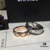 Exquisite New Arrival - Ultra-Unique CHANEL COCO Crush Gold Diamond-Cut Ring, Highly Recommended Across Top Apps and Websites, Perfect Replication of Counter Version, Ideal Couple's Style
