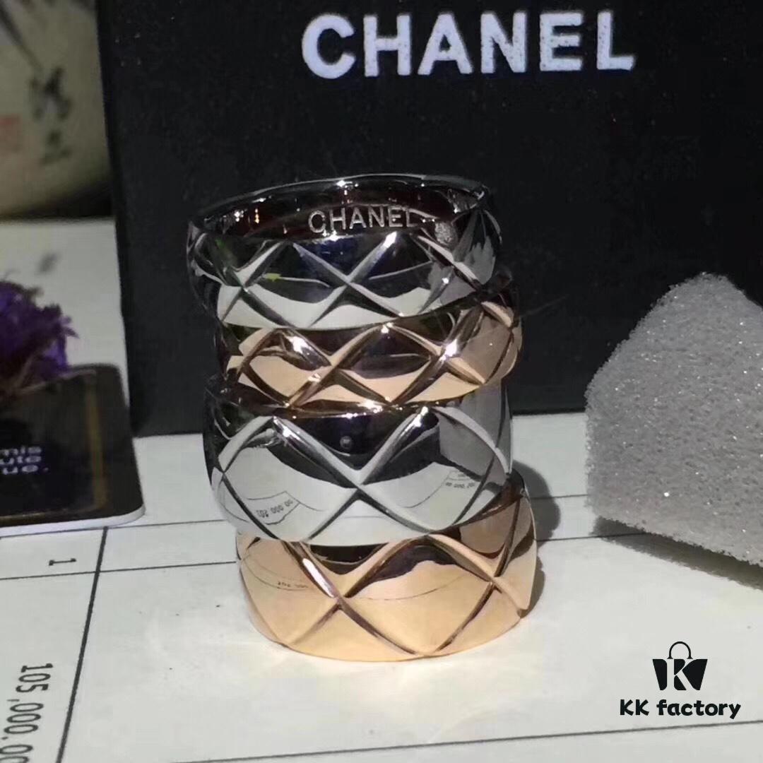 Exquisite New Arrival - Ultra-Unique CHANEL COCO Crush Gold Diamond-Cut Ring, Highly Recommended Across Top Apps and Websites, Perfect Replication of Counter Version, Ideal Couple's Style