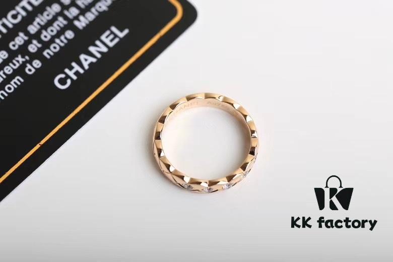 Chanel Coco Crush Quilted Diamond Ring Mini Version