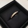 Chanel Quilted Full Diamond Ring Narrow Version, Currently the Hottest Fashion Item, Simple Style for Perfect Elegance
