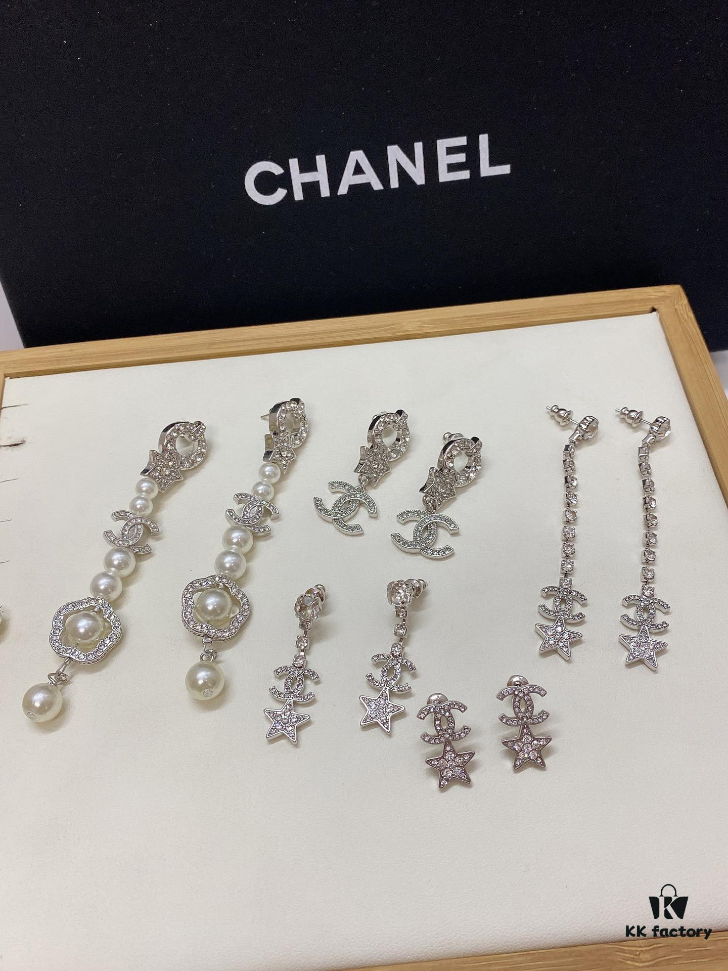 New CHANEL Series Ear Studs Cherry