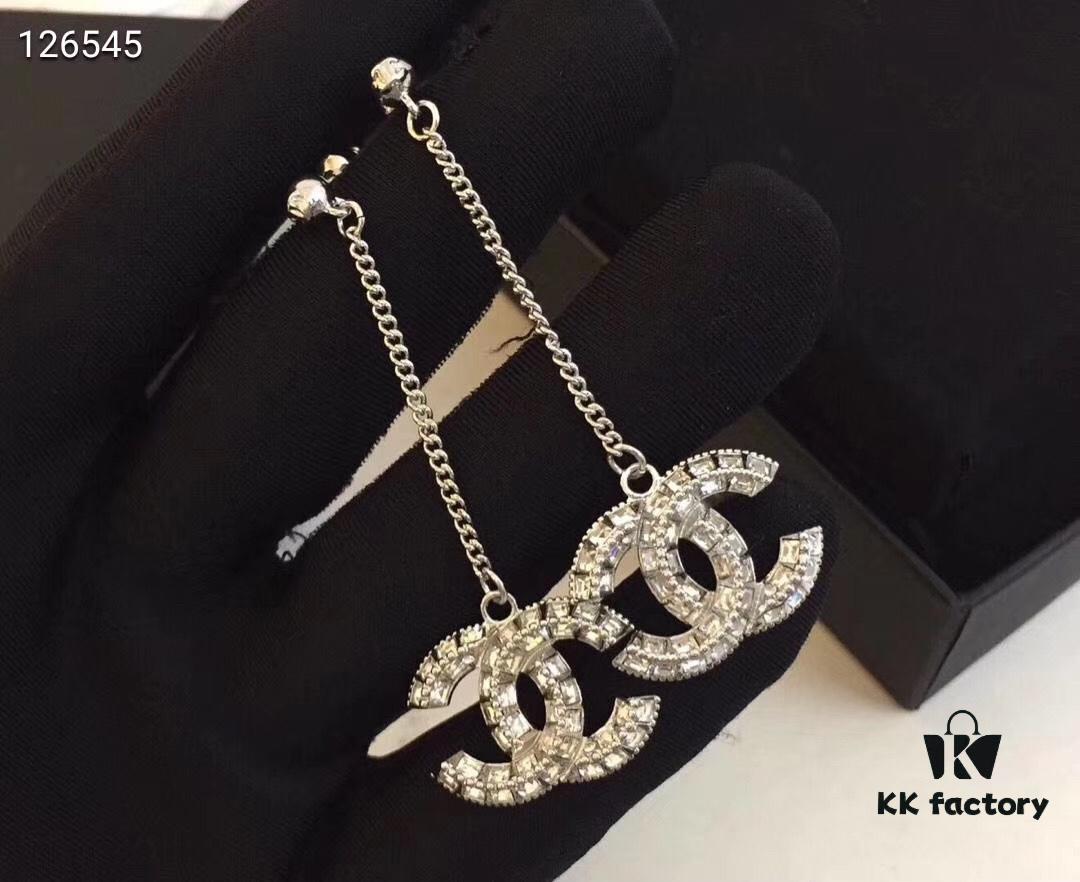 Classic Chanel Style Evergreen Design [Original Order Quality] Seamless In and Out of Boutique, Double-Sided Rhinestones! Chanel Tassel Pearl Long Chain High Quality